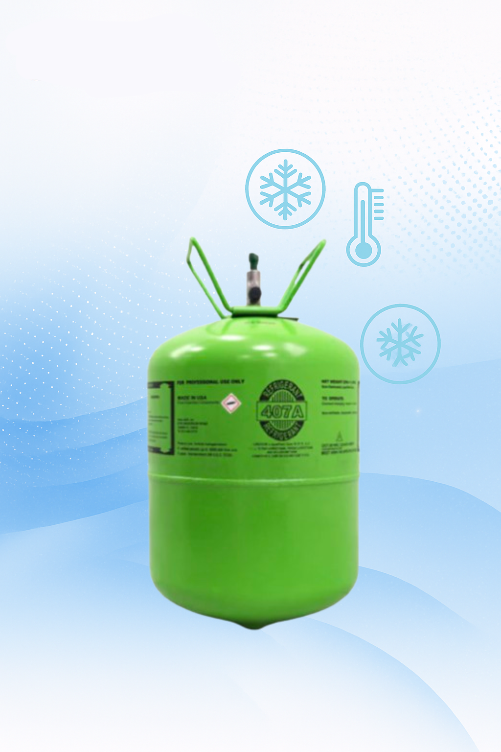 R-407A 25 LB Professional Grade HVAC Refrigerant